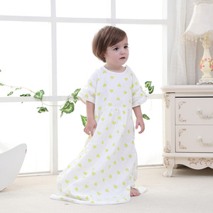 Saco de Dormir Orgánico para Recién Nacidos con Mangas Desmontables, Cierre de Cremallera Estampado, Saco de Dormir para Bebés - Product Image 2