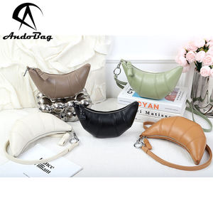 Sacs à croissants AndoBag pour femmes, sac à main en cuir de vache véritable, sac à bandoulière mini tendance, sac à téléphone portable à porter autour du cou, 2007 - Product Image 1