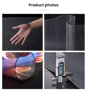 หน้าจอ LED โปร่งใส ฟิล์ม LED แบบยืดหยุ่น จอแสดงผลคริสตัล บนกระจกหน้าต่างห้างสรรพสินค้า แผงโฆษณา LED แบบติดกระจก - Product Image 3
