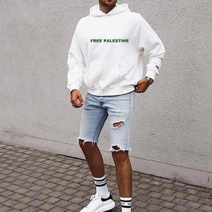 Sudaderas con Capucha Personalizadas con Logotipo Impreso de Palestina Libre, 100% Algodón, Sudaderas Bordadas Unisex - Product Image 6