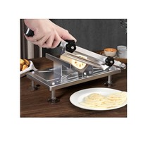 Trancheuse à viande en acier inoxydable personnalisée S003, coupe-pommes de terre, machine à trancher les pommes de terre, outils de cuisine à domicile, coupe-frites manuel