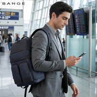 BANGE Nouveauté Sac à dos multifonctionnel grande capacité pour homme, idéal pour les trajets quotidiens, les affaires, personnalisable, étanche, pour ordinateur portable et voyage