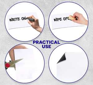 Tableau blanc flexible magnétique autocollant brillant effaçable à sec <span class=keywords><strong>en</strong></span> feuille ferreuse - Product Image 5