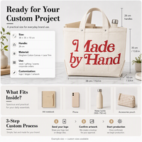 Sac fourre-tout en toile naturelle personnalisé avec logo, poignée longue, ouverture supérieure, impression de lettres pour lancement de marque, usine OEM