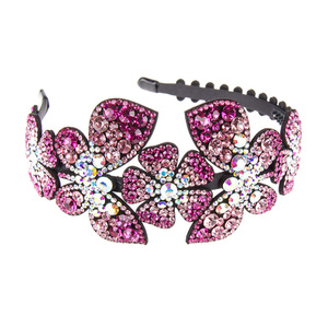 Fascia per <span class=keywords><strong>Capelli</strong></span> e Fermaglio Retrò da Donna con Farfalle e Fiori, con Cristalli Cechi di Lusso e Bordo Antiscivolo, 7 Colori, Regalo per Feste, Accessori per <span class=keywords><strong>Capelli</strong></span> - Product Image 1