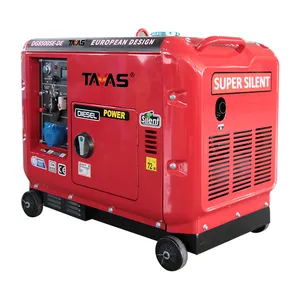 TAVAS Generator Diesel Tiga Fase Tunggal Super Sunyi Silinder Tunggal Berpendingin Udara 3KW 178FA DG3500SE Fase Tunggal