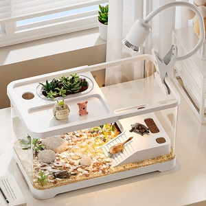 Streng geselecteerde acryl schildpadenvijver, ecologisch landschap, professionele zonnebadplaatsen en klimplatforms voor schildpadden. - Product Image 1