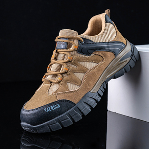 Zapatos de trabajo a prueba de perforaciones, calzado de seguridad deportivo resistente a la presión con cabeza de acero, botas de seguridad al aire libre para senderismo, venta al por mayor - Product Image 3