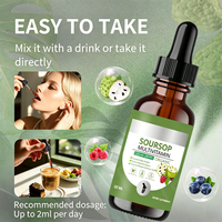 Meilleure Vente : Extrait Liquide de Feuilles de Corossol Pur (Graviola) 60ml, Marque Privée Personnalisée, avec Multivitamines pour Renforcer l'Immunité