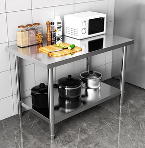 Großhandel Hotel Küchenausstattung Edelstahl Geschirr Küchenarbeitstisch - Product Image 2