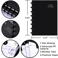 Carnet de notes avec logo personnalisé Classeur transparent transparent pour agenda et organisation personnelle en PVC