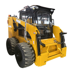 Minicargadora JC120 Diésel con Ruedas, Amarilla, Equipo de Construcción Compacto - Product Image 3