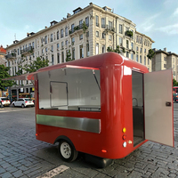 Chariots de restauration rapide miniatures personnalisés et kiosques mobiles Camion à pizza Camion à glace Remorque à café Remorque à ongles/tatouages pour en-cas
