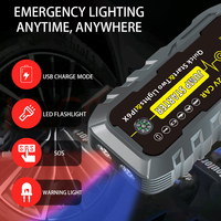 Arrancador de Coches, Camiones y Motocicletas Portátil de 1000A, 7200mAh/10000mAh con Luz LED, Carga Rápida, Batería de Respaldo
