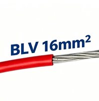 Cable conductor de aluminio sólido BLV, con aislamiento de PVC, cable para instalación fija en edificios, voltaje nominal 450/750V