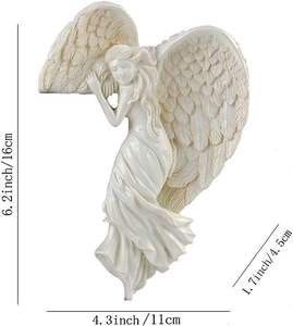 <b>Angel</b> Decor Statues <b>Ornaments</b> Distressed <b>Angel</b> Sculpture - Product Image 2