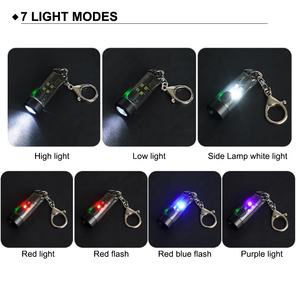 Miglior regalo fischietto torcia portachiavi luce portatile portatile Super luminoso TYPE-C ricarica lavoro di emergenza luce da campeggio - Product Image 2