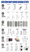 Chaussettes de yoga antidérapantes en tricot avec grip, en coton respirant, chaussettes de Pilates personnalisées avec grip antidérapant pour le yoga à domicile et le fitness sportif
