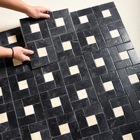 Carrelage en céramique émaillée mate 300x300mm 10mm d'épaisseur, aspect pierre, résistant à l'usure, antidérapant, pour sols intérieurs et extérieurs