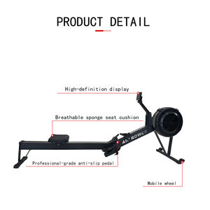ten gears wind resistance rower <b>machine</b> quiet operation body shaping indoor fitness gear - Product Image 3