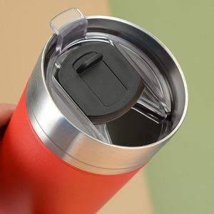 Gobelet de voyage classique en acier inoxydable de 16 oz avec couvercle, isolé sous vide, logo personnalisé en 4 couleurs pour la bière et l'utilisation en bar - Product Image 3