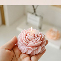 Handgefertigte Natürliche Sojawachs-Blumenförmige Duftkerze für Valentinstag, Geburtstag, Hochzeit
