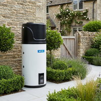 Pompe à chaleur air-eau en acier inoxydable 100L, R134A, contrôle LCD/WiFi, haute efficacité, utilisation extérieure autonome, certifiée CE