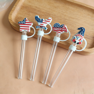 <b>Easter</b> July 4th National Day Independent Day New Tumbler Straw Topper Wholesale Promotion Gift 3D Water Bottle Accessories - Product Image 1