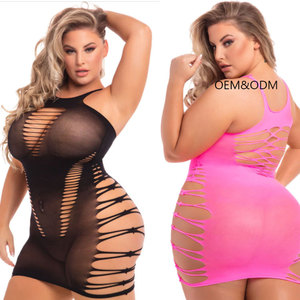Body intimo <span class=keywords><strong>sexy</strong></span> <span class=keywords><strong>da</strong></span> <span class=keywords><strong>donna</strong></span> in pizzo rosa con fiocco, taglie forti, collezione 2023 - Product Image 6