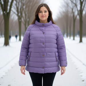 Veste légère en coton HDJ Junior FB-67 pour femme, taille plus - Product Image 3