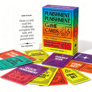 Cartes de jeu de fête portables miniatures avec défis amusants et punitions, personnalisables pour soirées club, réunions d'amis et jeux de société - Product Image 4