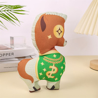 Jouet écologique pour chien en peluche Teddy Corgi Print Pony Bite Resistant Molar Artefact Interactive Pet Vocal Supplies