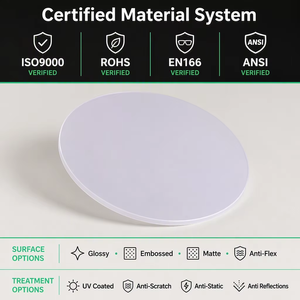 Feuille de plastique PETG certifiée de 2 mm d'épaisseur, 1220x2440 mm, diffuseur de lumière, anti-buée, anti-rayures, pour découpe et moulage - Product Image 4