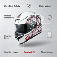 Casque intégral de moto professionnel 933 unisexe toutes saisons, casque de sécurité pour moto et véhicule électrique