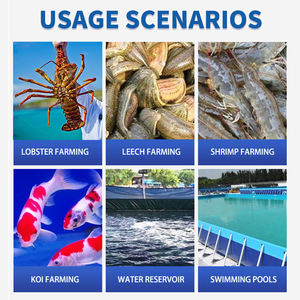 Bassin à poissons rond en PVC pliable de haute qualité et durable pour l'élevage et la présentation de poissons rouges Koi, écologique pour la maison - Product Image 3