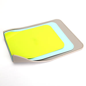 Juego de tablas de cortar fáciles de usar, 3 piezas, rectangulares, de polipropileno, para verduras y carne, aptas para lavavajillas, origen Yangjiang - Product Image 4