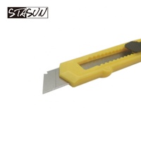 STASUN Couteau utilitaire de bonne qualité Coupeur à enclenchement de taille moyenne Lame de 18MM Couteau utilitaire de sécurité à portée de main