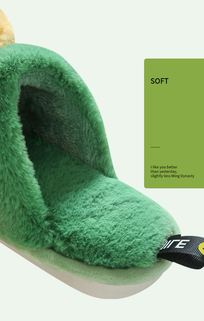 Fashion Plush Slippers Women Indoor Warm Fluffy Slippers Cotton Fur Slides Ladies