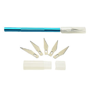 มีดปากกาโลหะแกะสลักขนาดเล็ก,ชุดมีดงานฝีมือแกะสลักแกะสลักประติมากรรมแกะสลักไม่ลื่นความปลอดภัยกระดาษตัดเครื่องมืองานฝีมือ #11 - Product Image 4