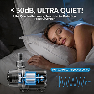 Pompa Sommergibile Black Star DC 13W a Velocità Variabile, Ultra Silenziosa, Flusso Regolabile per Acquari Marini, <span class=keywords><strong>Acqua</strong></span> Dolce, Vasche per Tartarughe - Product Image 3