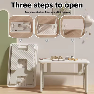 Meubles pour enfants, bureau d'étude pliable en plastique pour bébé, table et chaise pour enfants, écologiques, pour la chambre à coucher, la salle à manger, l'étude et les jeux - Product Image 3