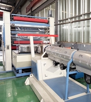 Extrudeuse de fil de raphia en film PP à haute productivité et à économie d'énergie, moteur de pompe pour la fabrication de cordes en filet plastique fibrillé Sutli