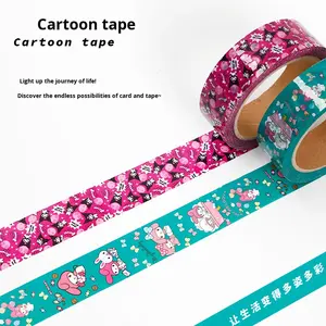 Ruban adhésif double face en acrylique Kuromi, petit rouleau, vente en gros par boîte, mignon My Melody, 3cm*100m, haute adhérence - Product Image 3