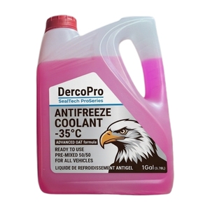 Vente flash Derco Pro Liquide de refroidissement de haute qualité 4L Couleurs rouge/rose/vert/bleu Grade 0C Durée de vie de 3 ans - Product Image 1