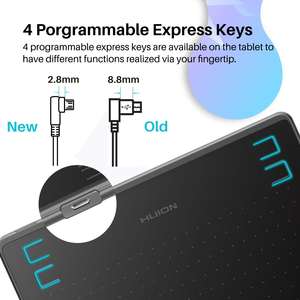 Tablette graphique numérique Huion <span class=keywords><strong>HS64</strong></span> pour les designers, les artistes, les enseignants, les architectes et les étudiants - Product Image 3