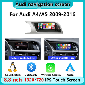 Đầu màn hình đa phương tiện ô tô không dây Apple CarPlay Android Auto cho Audi A4 A5 2009-2016, tích hợp <span class=keywords><strong>camera</strong></span> lùi, màn hình cảm ứng, điều khiển trung tâm - Product Image 5