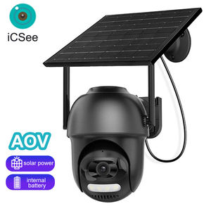 Caméra solaire PTZ ICSEE AOV avec enregistrement 24h/24, 4MP, surveillance extérieure, WIFI, carte SIM 4G, vision nocturne couleur - Product Image 1