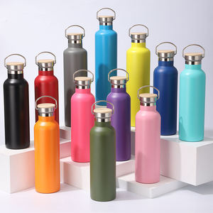 برومو معتمد من BSCI زجاجة مياه للهدايا سائبة من الفولاذ المقاوم للصدأ بسعر مخصص طباعة أغطية متعددة - Product Image 1