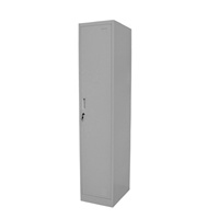 Armoire de rangement pliable moderne en métal KD à porte simple pour vêtements, en acier, pour atelier et salon
