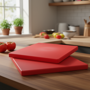 Tagliere in Polietilene Rosso 12x18 Pollici, Grado Alimentare, per Cucina - Product Image 3